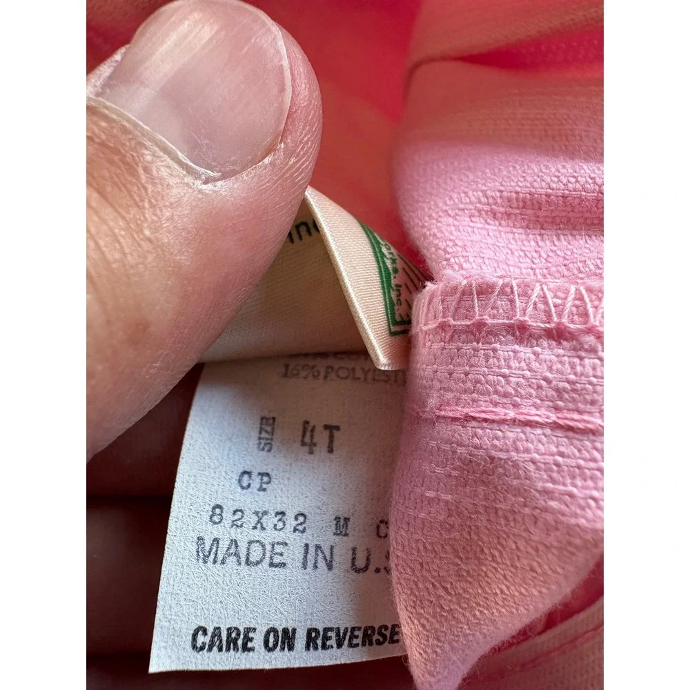 Vintage Cabbage Patch Kids Pink Corduroy Pants Top Set Girls 3/4T Ballet NWT USA